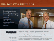 Tablet Screenshot of brad-rich-law.com